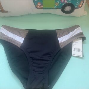 NWT Kenneth Cole  💕 bikini bottom tan/black/white